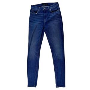 Hudson Barbara High Rise Super Skinny Jeans Size 26 Blue Sculpting Stretch